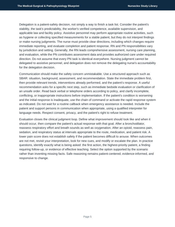The Medical-Surgical & Pathophysiology Blueprint - Page 5