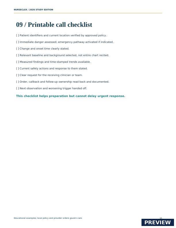 SBAR Communication & Provider Notification Handbook - Page 11