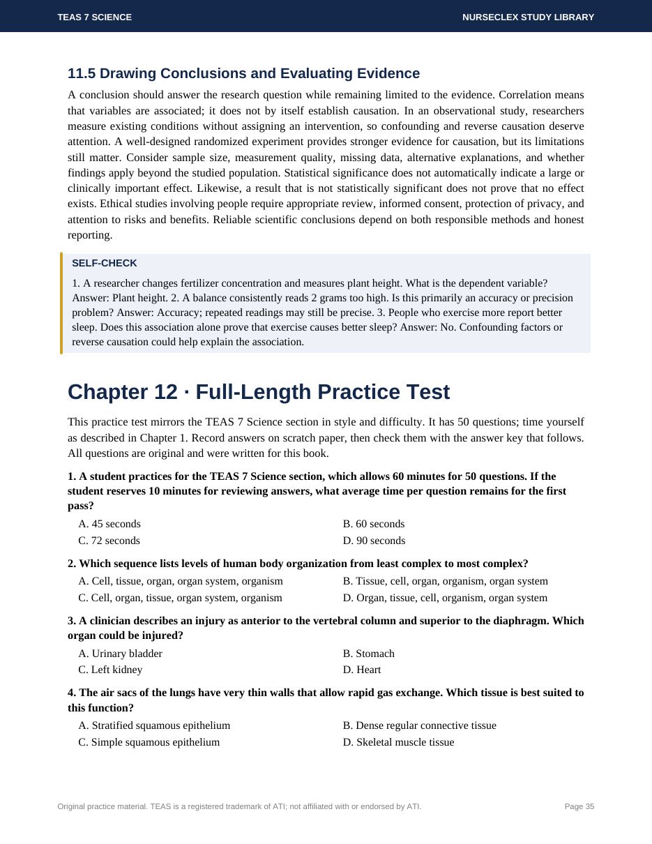TEAS 7 Science: Complete Study Guide and Practice - Page 35
